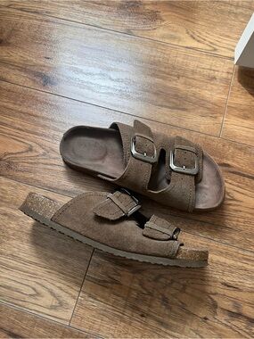 H&M premium suede sandals